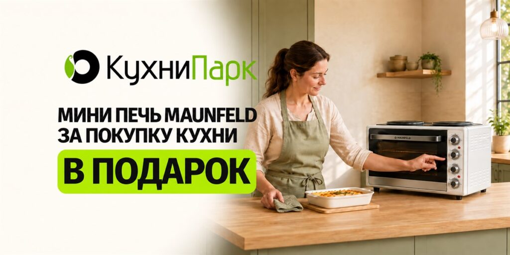 Мини-печь MAUNFELD в подарок!